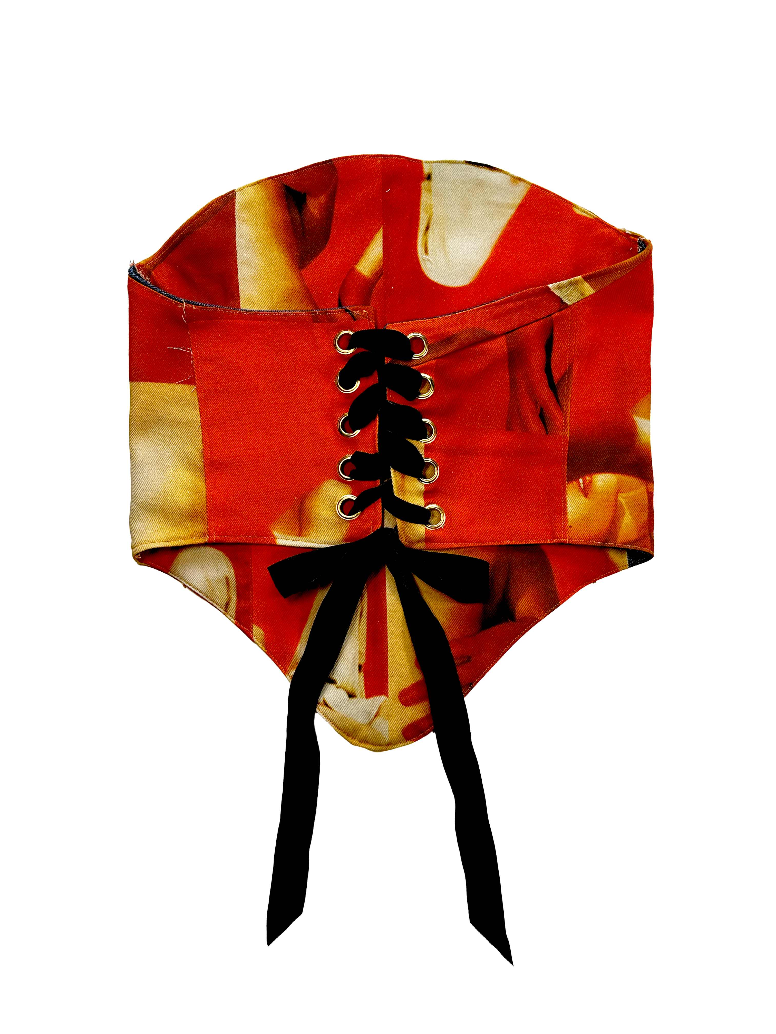 Reworked jeans - corset