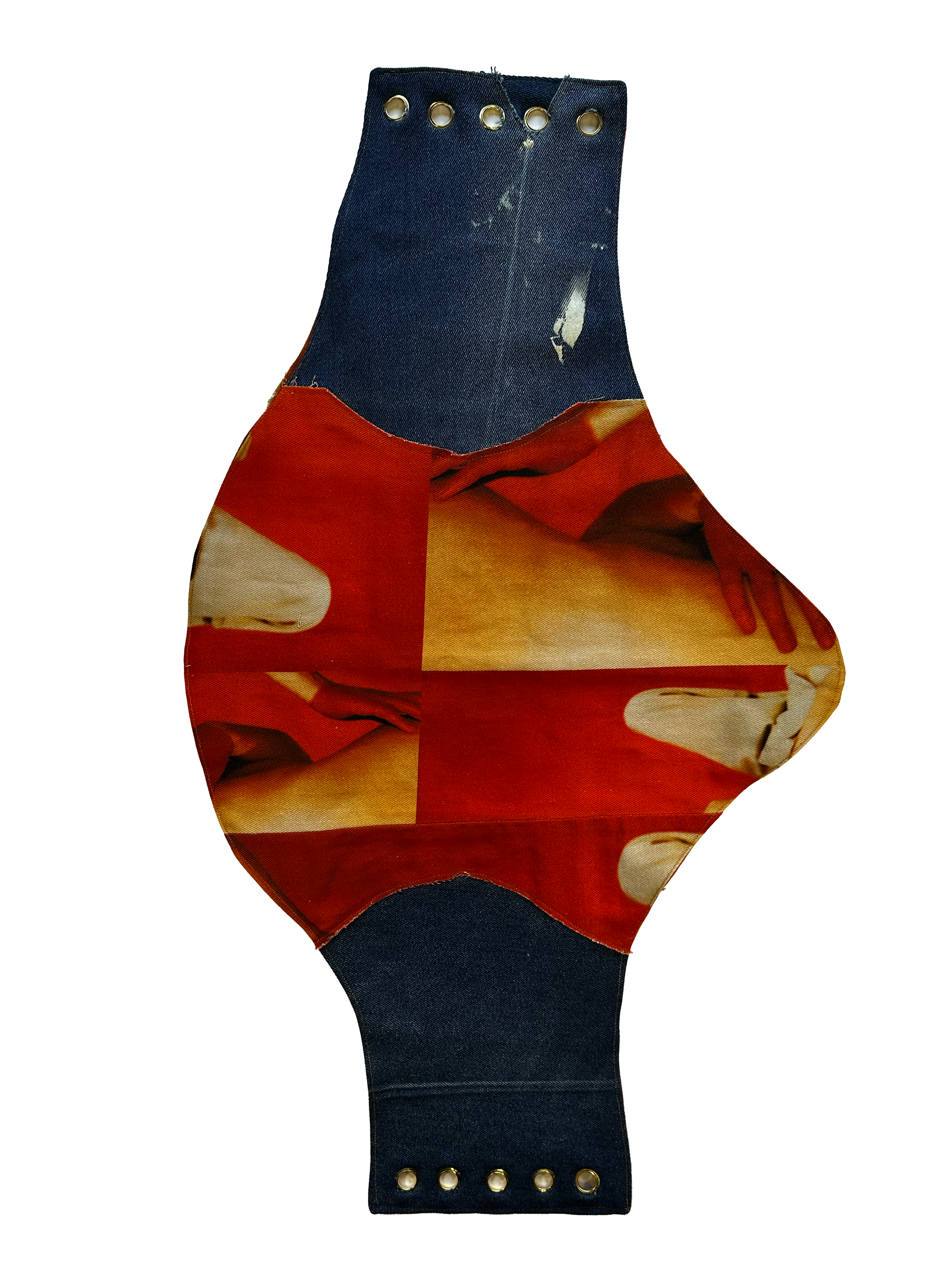 Reworked jeans - corset