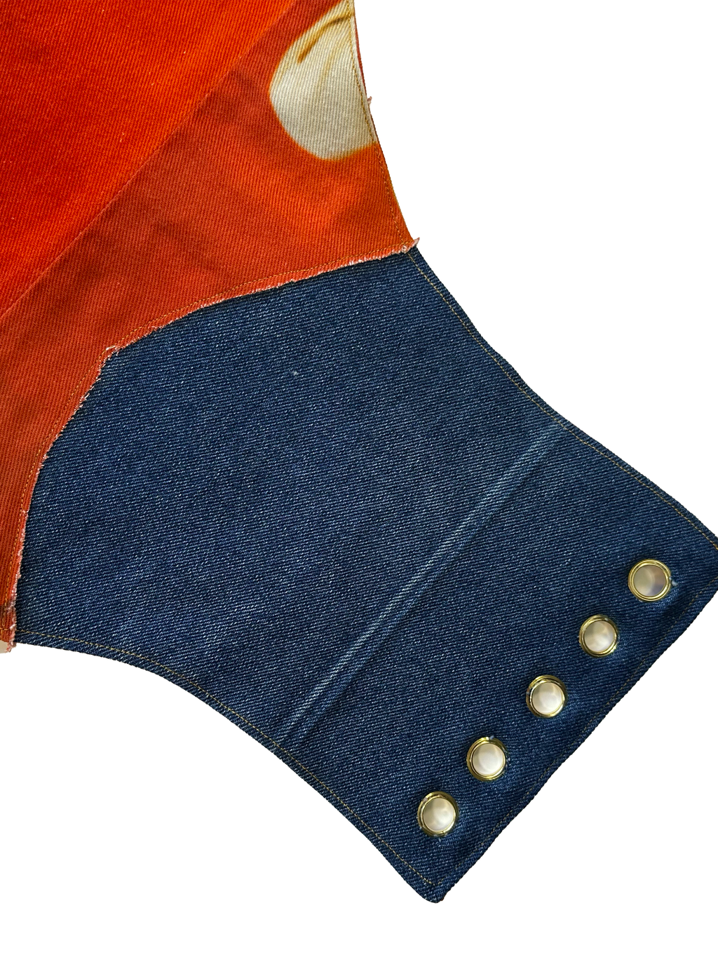 Reworked jeans - corset