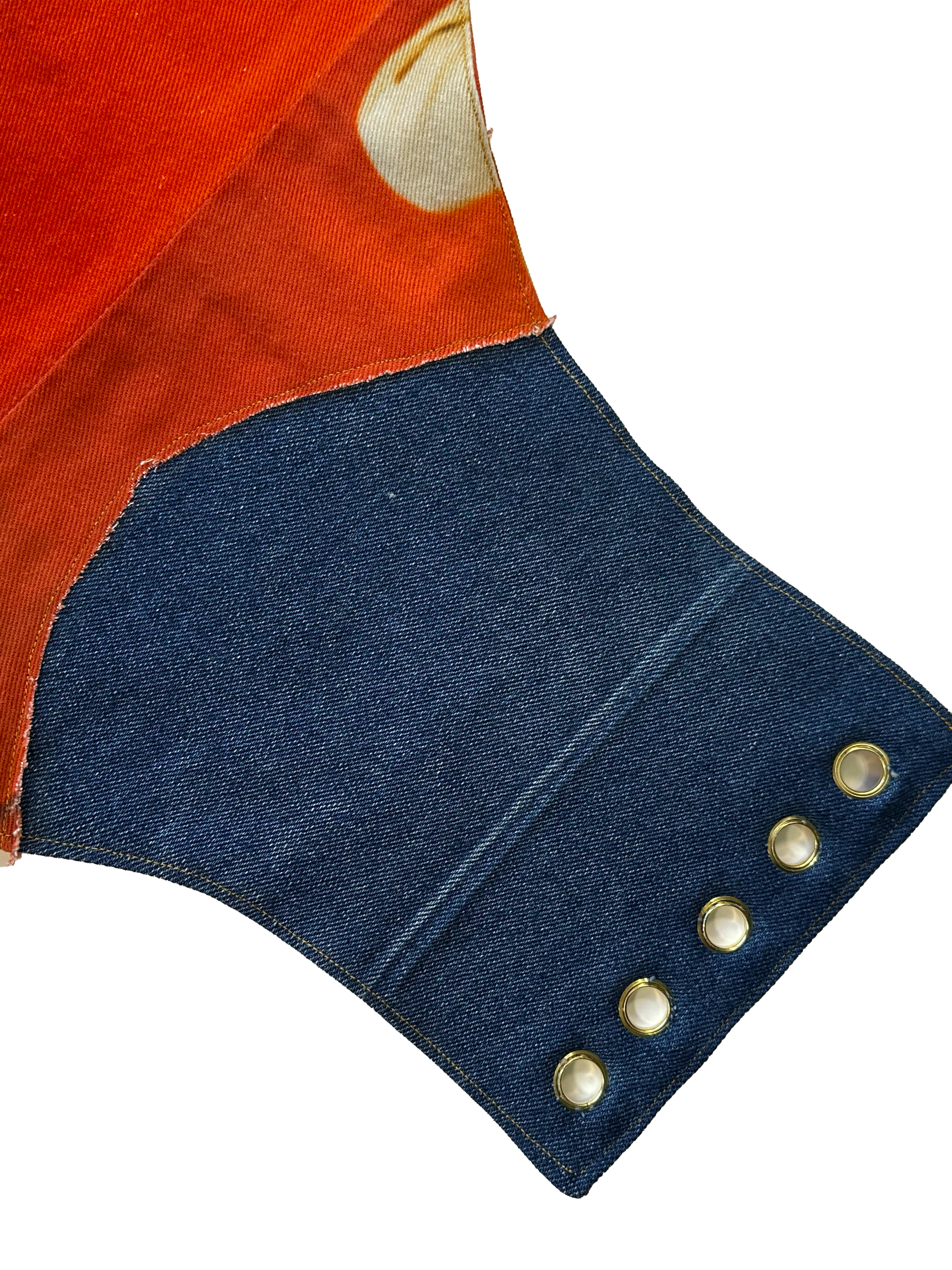 Reworked jeans - corset