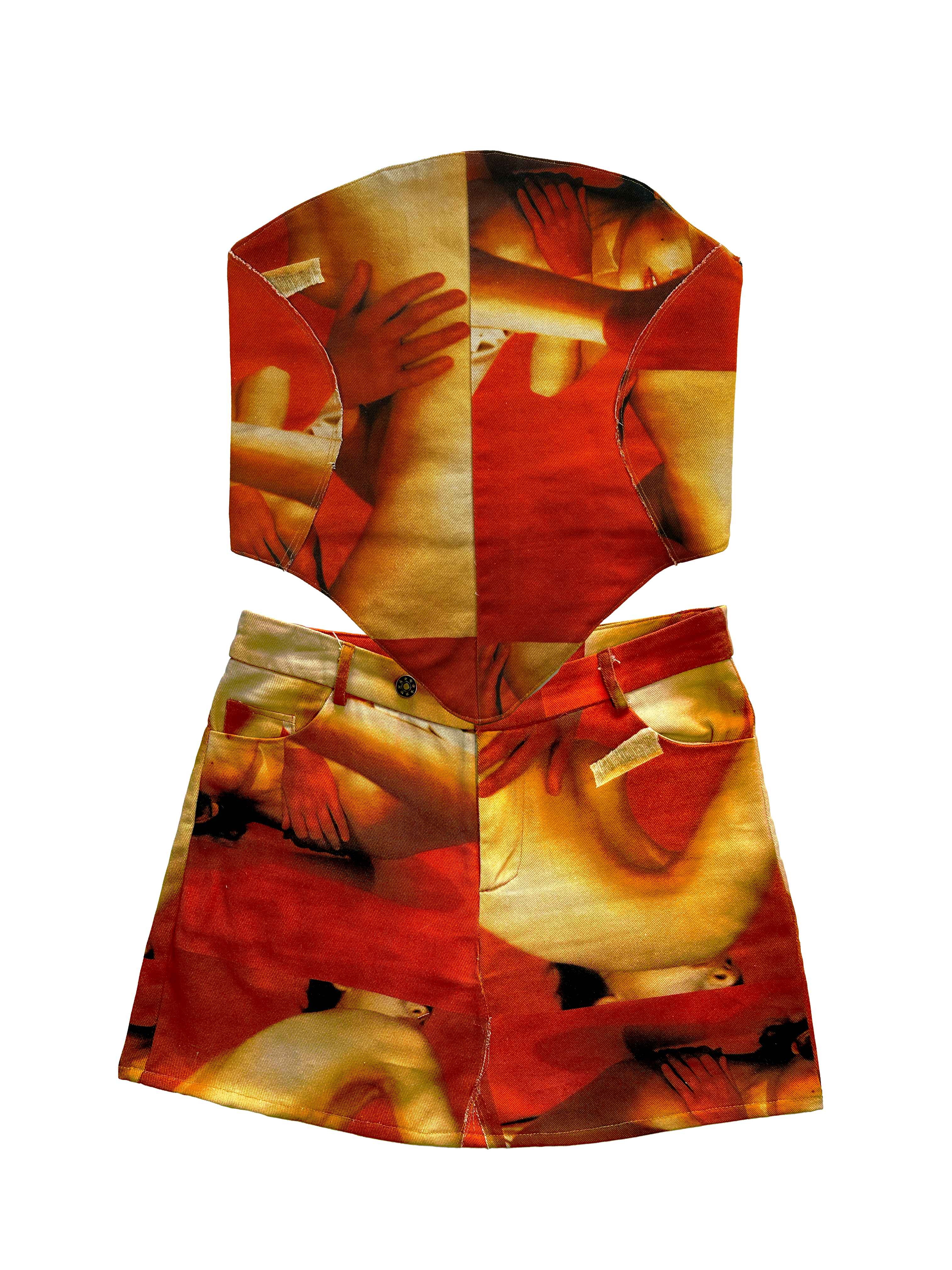 Reworked jeans - corset